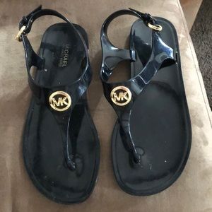 Michael Kors black Jelly sandals